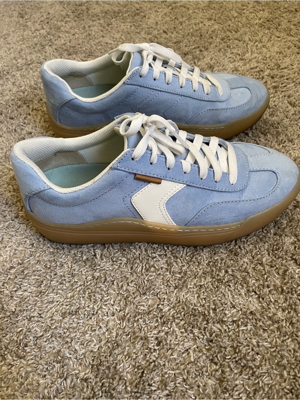 Dr. Scholl's Light Blue and White Women's Sneakers - Picture 2 of 6